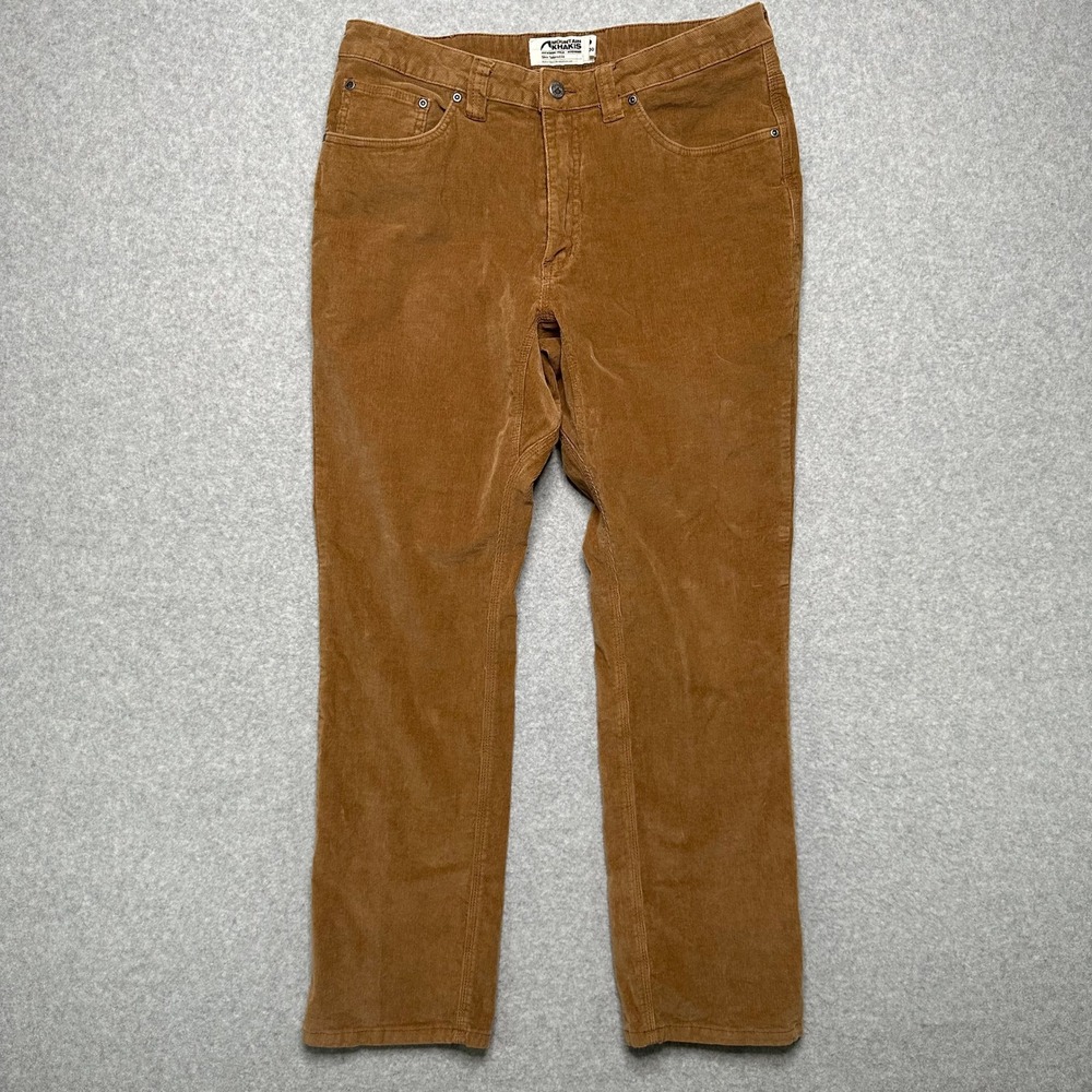 Mountain Khakis Slim Tailored Fit Corduroy Pants Mens 36x30 Brown Cotton Stretch